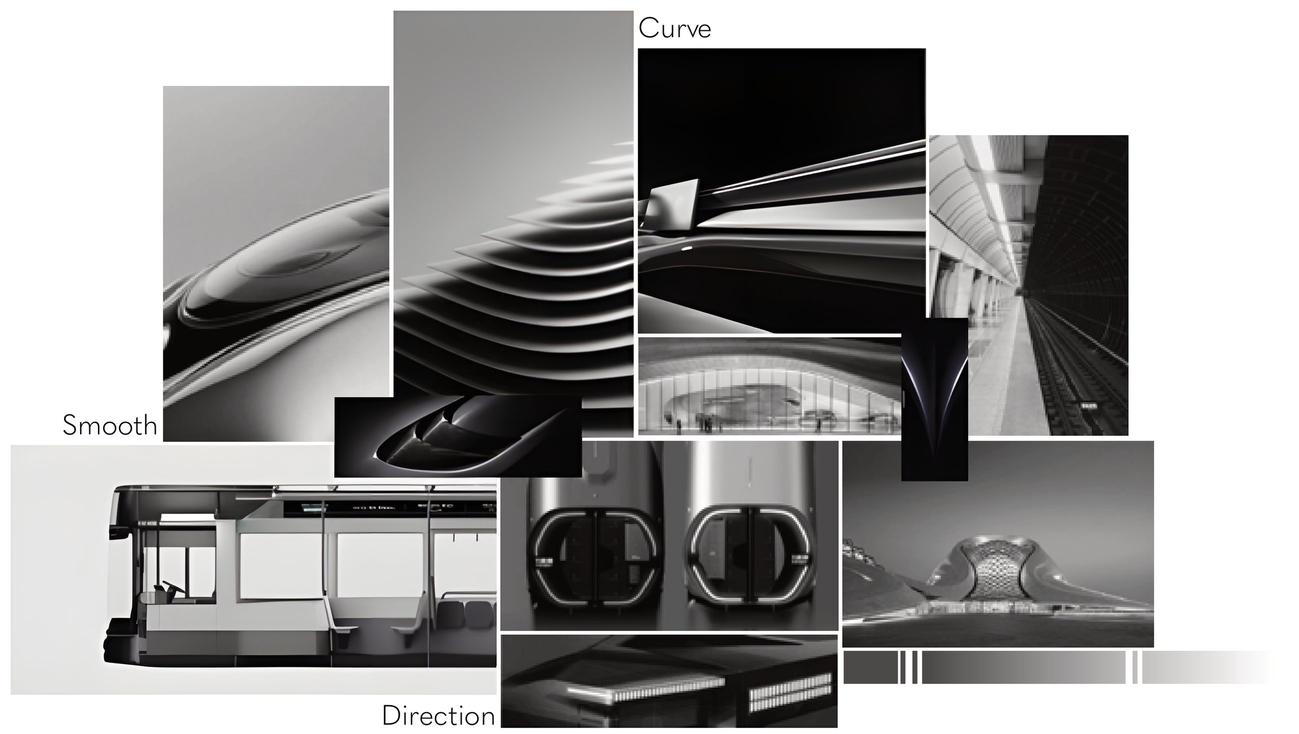 NORTHLINE — moodboard : courbes, douceur, direction