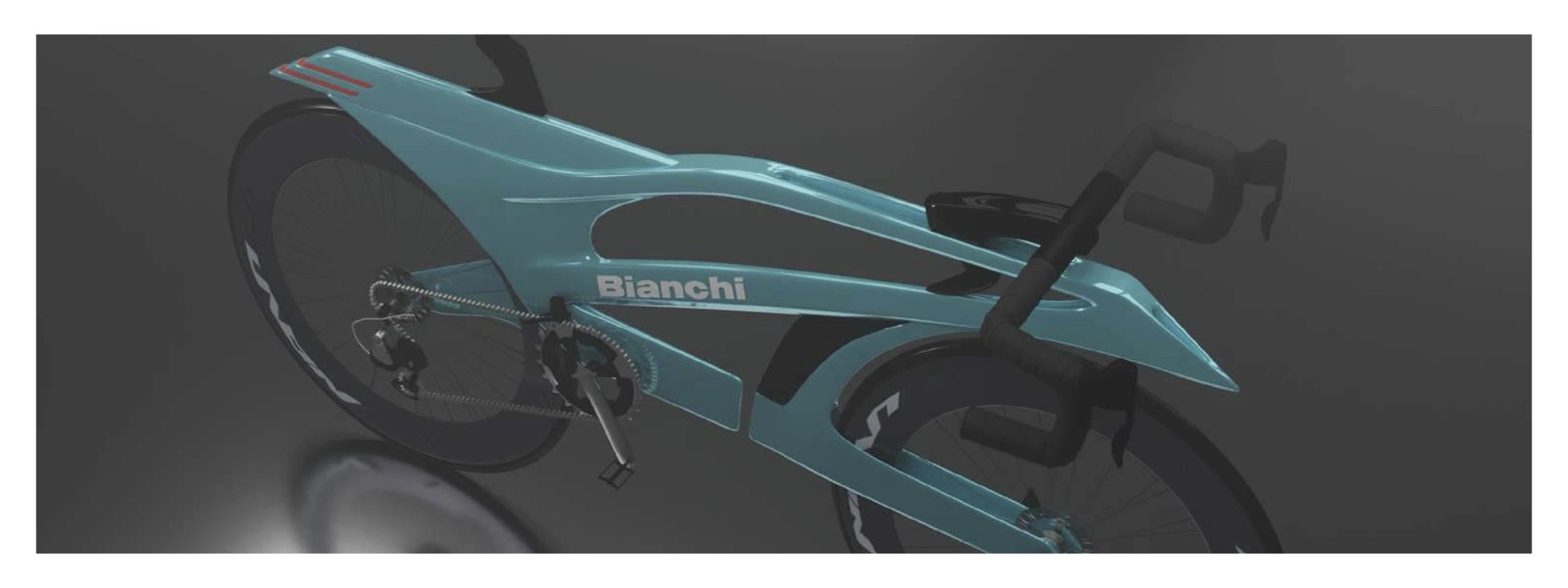 Gros plan du cadre du vélo ALTIS